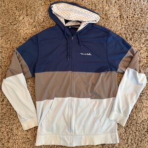 No longer worn. Original Travis Mathew piece with checkered hood. PIMA COTTON